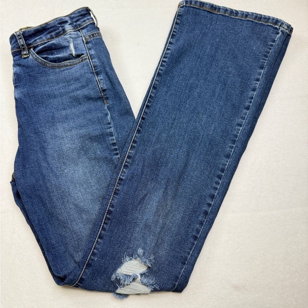 KanCan Size 7/27 Women's Blue Flare Jeans